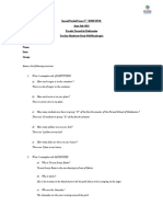 Second Partial Exam 4 Semester June-July 2021 Escuela Normal de Dzidzantún Teacher Humberto Darío Pell Mondragón