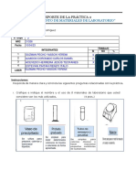 " Reconocimiento de Materiales de Laboratorio": Reporte de La Práctica 2