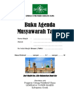 Buku Agenda Musyawarah Ta'mir