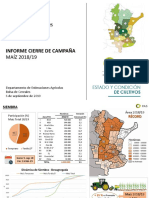 Informe Cierre de Campaña: Departamento de Estimaciones Agrícolas Bolsa de Cereales 6 de Septiembre de 2019