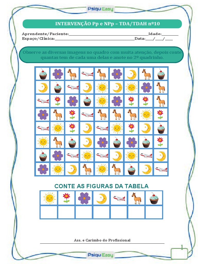 Atividades para TDAH: Intervenção e Estímulo | PDF
