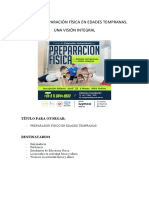 Curso de Prep Fís en Edades Tempranas