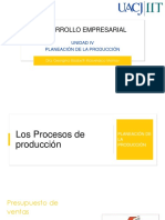 Desarrollo Empresarial: Unidad Iv Planeación de La Producción