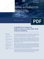Temas Estadísticos de La CEPAL: La Pérdida de Los Bosques de América Latina y El Caribe 1990-2020: Evidencia Estadística