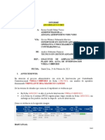 Ampliación plazo acta intervención