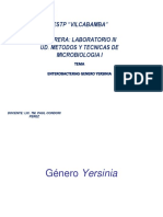 Sesion de Enterobacterias Genero Yersinia