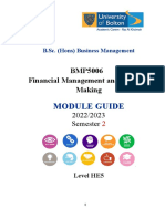 BSc Business Management Financial Module
