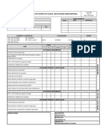 Lista de Control de Calidad - Instalaciones Hidrosanitarias: Proyecto