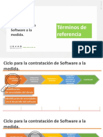 Ciclo para La Contratación de Software A La Medida.: Términos de Referencia