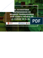 El Ecosistema Emprendedor de Mujeres Trabajadoras Por Cuenta Propia de La Ciudad de El Alto