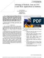 Control and Positioning of Robotic Arm On CNC Cutting Machines and Their Applications in Industry
