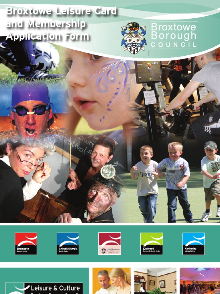 Broxtowe Leisure Card Application Guide | PDF | Birth Certificate ...