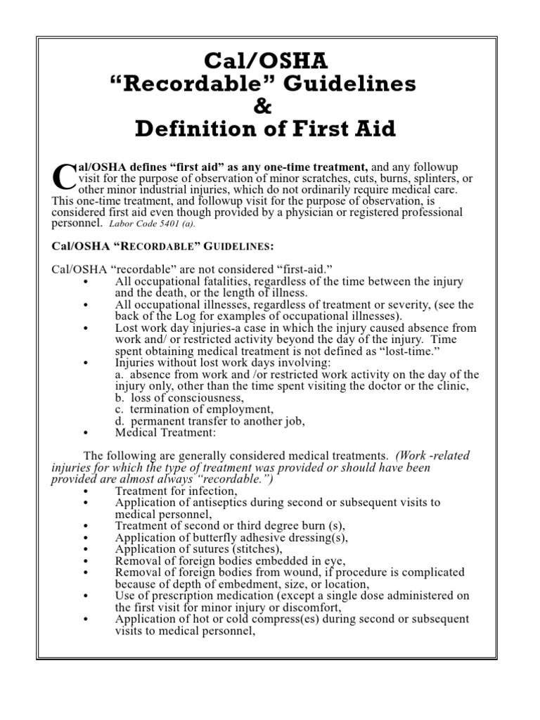 FIRST AID DEFINITION MEANING visual data 2