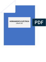 Herramienta Eléctrica: Check List