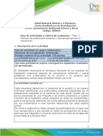Guía de Actividades y Rúbrica de Evaluación - Unidad 2 - Fase 3 - Definición de Problemáticas Ambientales y Normatividad Aplicada