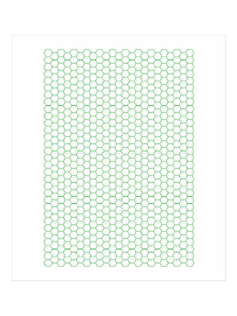 Hexagonal Graph Paper PDF