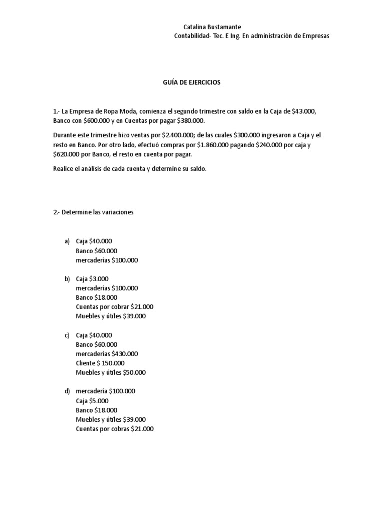 Guia Ejercicios Contabilidad Pdf