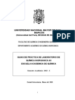 Universidad Nacional Mayor de San Marcos: Facultad de Química E Ingeniería Química