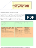 Interpretacion Analisis de Aguas