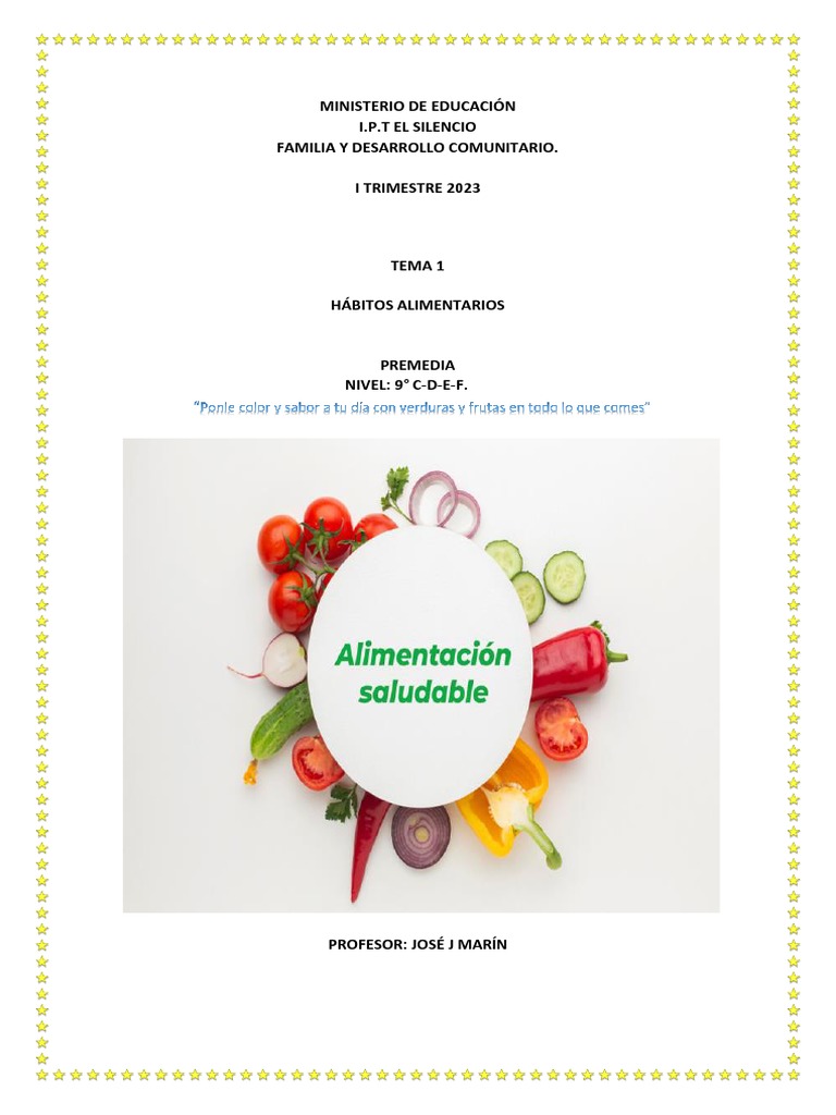 Hábitos Alimentario9 | PDF | Dieta (Nutrición) | Dieta y nutrición