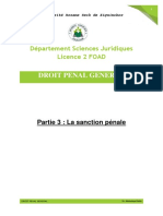 Droit Penal General: Département Sciences Juridiques Licence 2 FOAD