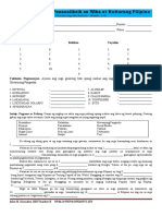 Answer Sheet - Weeks 1-4, 2ND Quarter