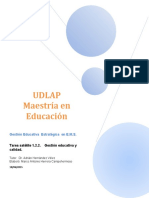 Tarea Satélite  1.2.2. Gestión Educativa y calidad