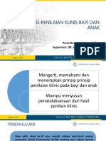 Modul Penilaian Klinis Bayi Dan Anak: Presentan: Anis Mustaghfirin Supervisor: Dr. Dr. Budi Pratiti., SPKJ