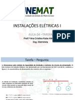 Instalações Elétricas I: Aula 04 - Tarefa