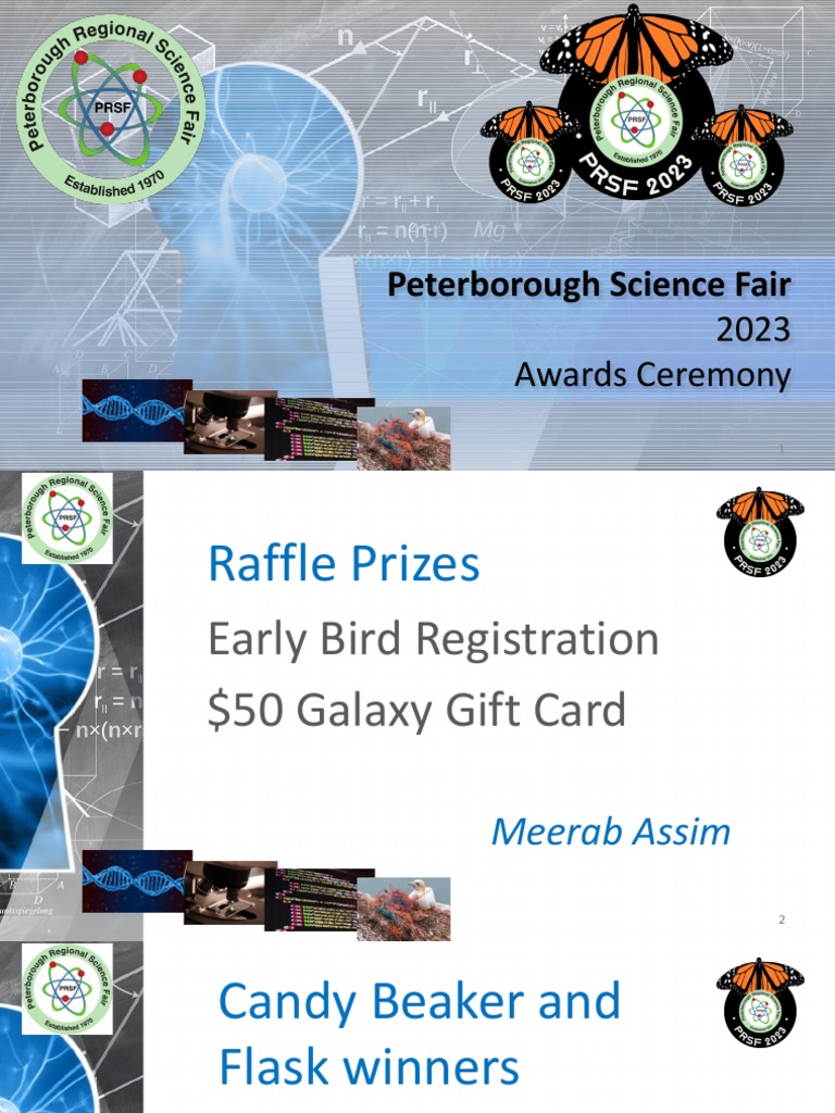 2023 Peterborough Regional Science Fair Winners | PDF