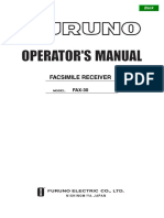 Facsimile Receiver Operation Manual: FAC-30