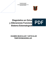 Clase 2, Examen Muscular y Articular