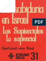 Von Rad, Gerhard - La Sabiduría en Israel
