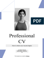 Professional CV: Here Is Where Your Resume Begins