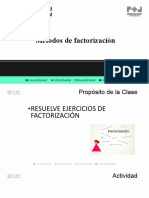 Métodos de Factorización: Clase 19