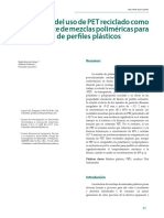 Evaluación Del Uso de PET Reciclado Como Componente de Mezclas Poliméricas para Producción de Perfiles Plásticos