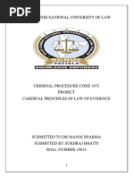 Cardinal Principles of Evidence Law