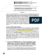 Contrato Complementario Servicio de Seguridad y Vigilancia