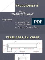 Traslapes Vigas