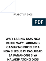 Paabot Sa Dios