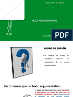 Nexos Argumentativos: Semana Del 3 Al 7 de Abril