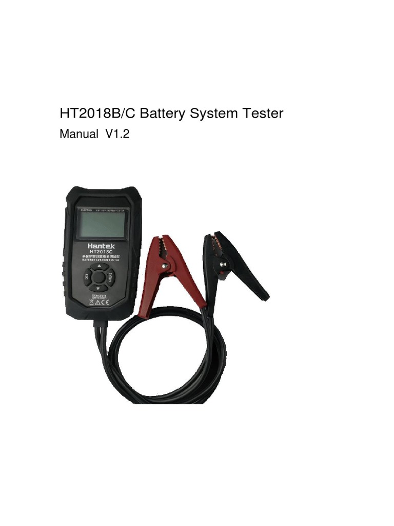 Ht2018b C Battery System Tester Manual En V1 2 Pdf Electrical