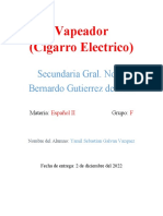 Vapeador (Cigarro Electrico) : Secundaria Gral. No. 3 Bernardo Gutierrez de Lara