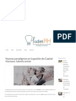 Nuevos Paradigmas en La Gestión de Capital Humano - Talento Senior - Factor RH