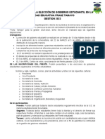 Convocatoria Gobierno Estudiantil GUIDO GUINI 2023