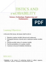 Statistics and Probability: Science, Technology, Engineering and Mathematics