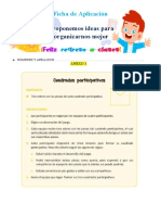 4° Ficha Día 3 Com Proponemos Ideas para Organizarnos Mejor