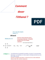 Comment Doser L'éthanol ?