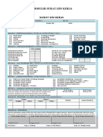 Form Lembar Surat Ijin Kerja