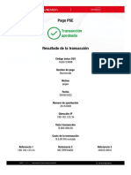 Pago PSE: Transacción Aprobada